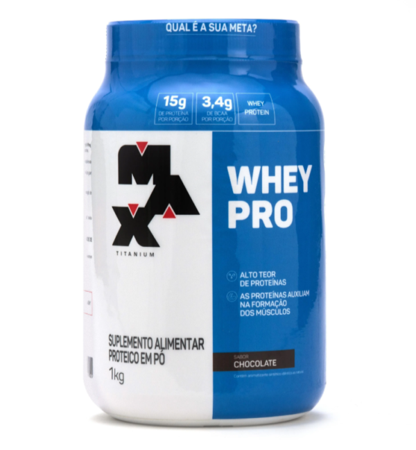 Whey Pro Chocolate Max Titanium 1kg
